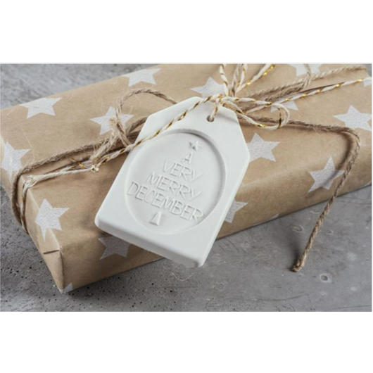 Casting mould Gift tag 5x8x1,7cm